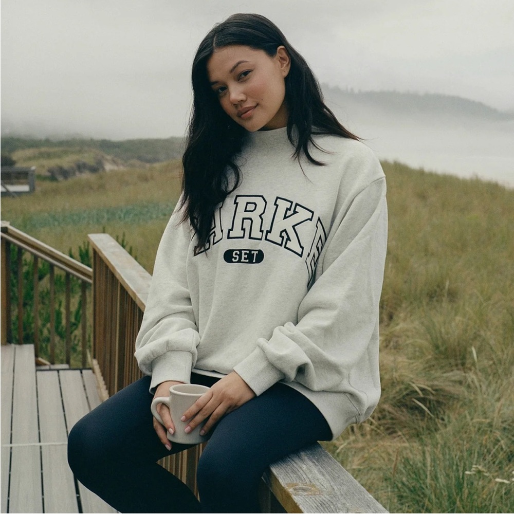 SET X Parke Heritage Varsity Mockneck - Orca Size XXL